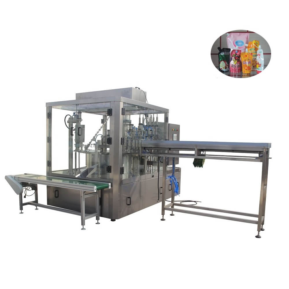 zld-6a automatic spouted pouch filling capping machine